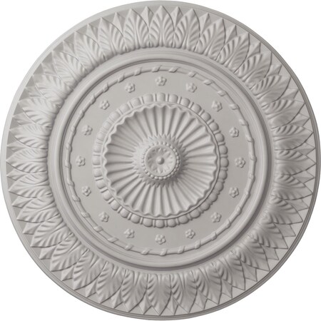 Ekena Millwork Christopher Ceiling Medallion, Hand-Painted Ultra Pure White, 26 5/8"OD x 2 1/4"P CM26CSUWF